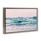 Stupell Industries Ocean Wave Blush Framed Floater Canvas Wall Art Design by Sisi and Seb